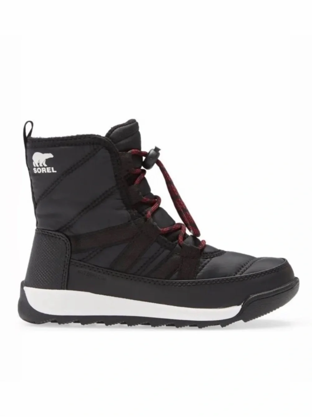 SOREL Whitney II Waterproof Insulated Snow Boots Black Kids 9M NWT